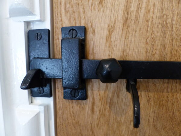 Door furniture on oak door, Credenhill